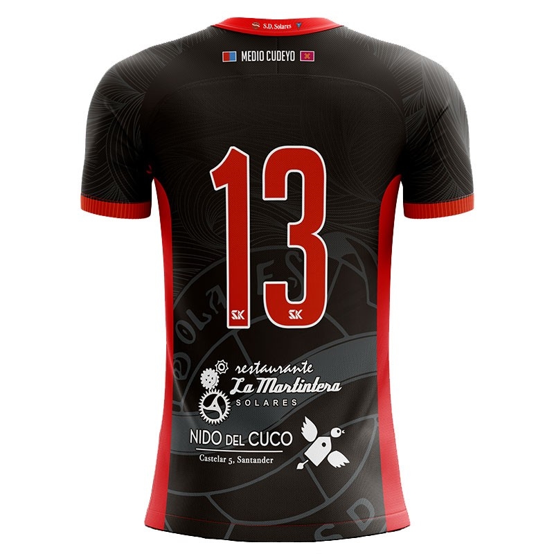 CAMISETA PORTERO NEGRA SD SOLARES