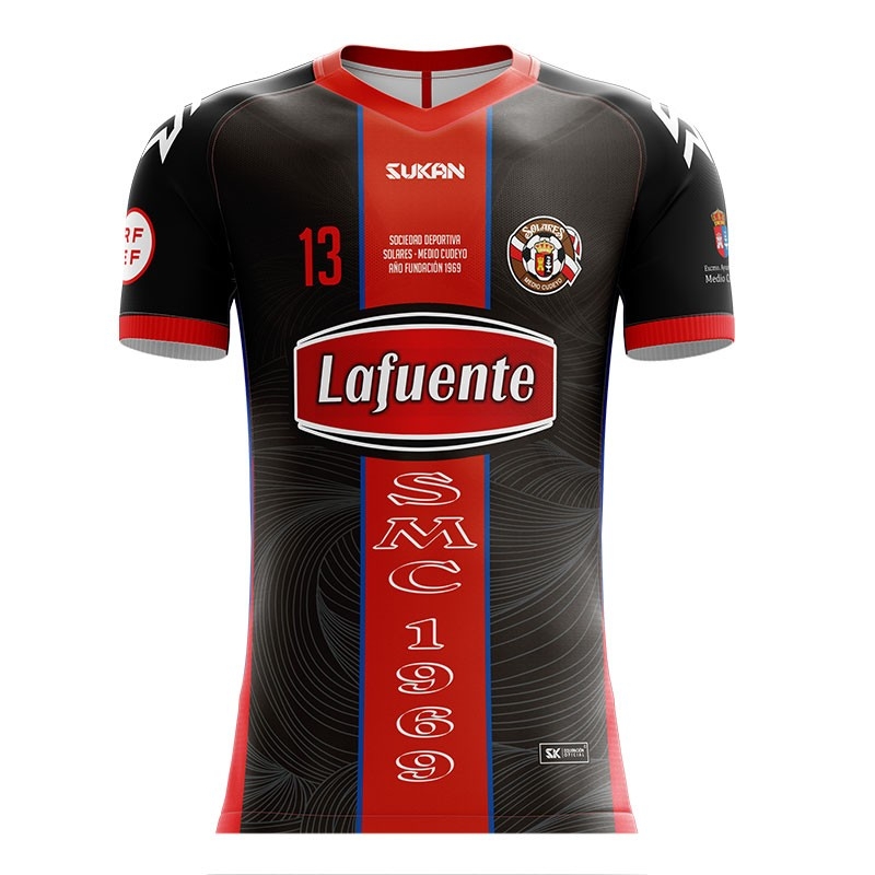 CAMISETA PORTERO NEGRA SD SOLARES