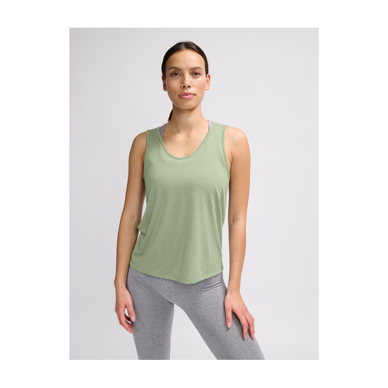 CAMISETA TIRANTES HUMMEL SEAGRASS GRAY LIGHT BURNOUT TANKTOP