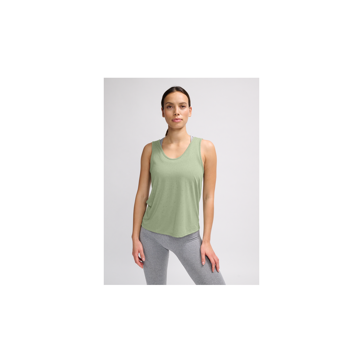 CAMISETA TIRANTES HUMMEL SEAGRASS GRAY LIGHT BURNOUT TANKTOP