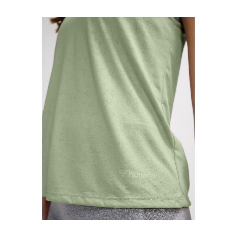 CAMISETA TIRANTES HUMMEL SEAGRASS GRAY LIGHT BURNOUT TANKTOP
